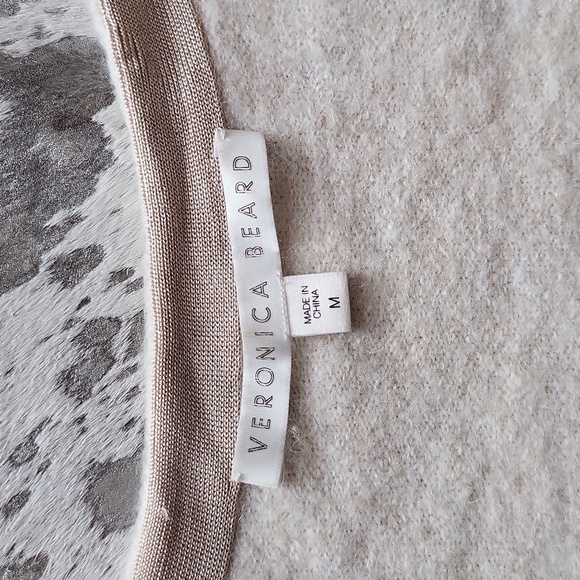 Veronica Beard Miley Colorblock Metallic Pullover Sweater SzM - Picture 5 of 8